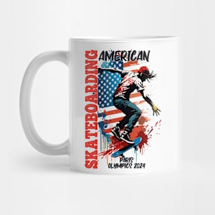 paris 2024 skateboarding Mug